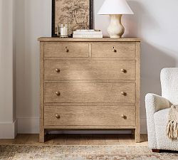 Farmhouse 5-Drawer Tall Wide Dresser (48") | Pottery Barn (US)