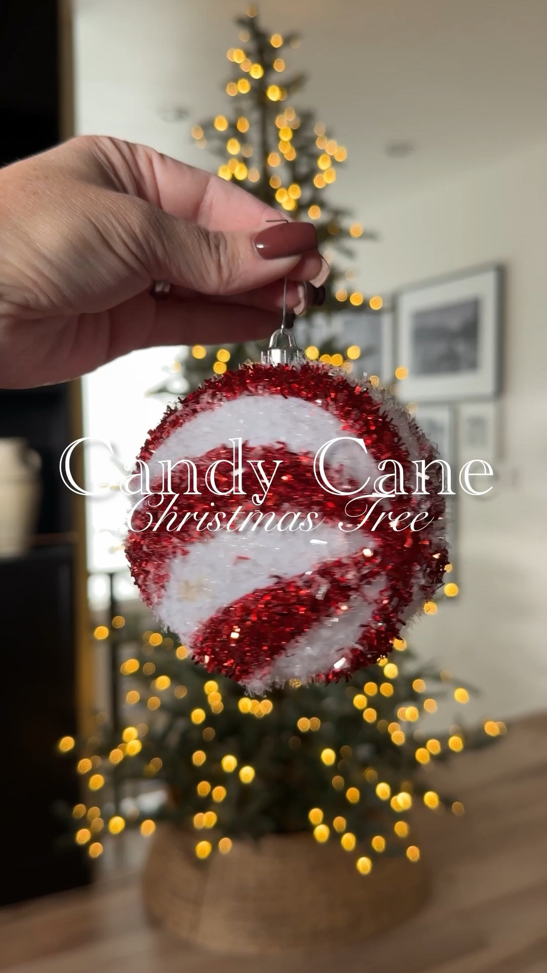 Candy cane theme Christmas tree! 

#LTKHome #LTKHoliday #LTKFindsUnder50