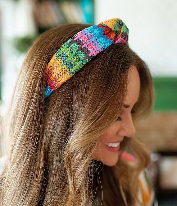 Anna & Avax Brooke Webb of KBStyled Tess Rainbow Headband | Dillard's