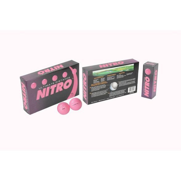 Nitro Golf Ultimate Distance Golf Balls Pink - 30pc | Target