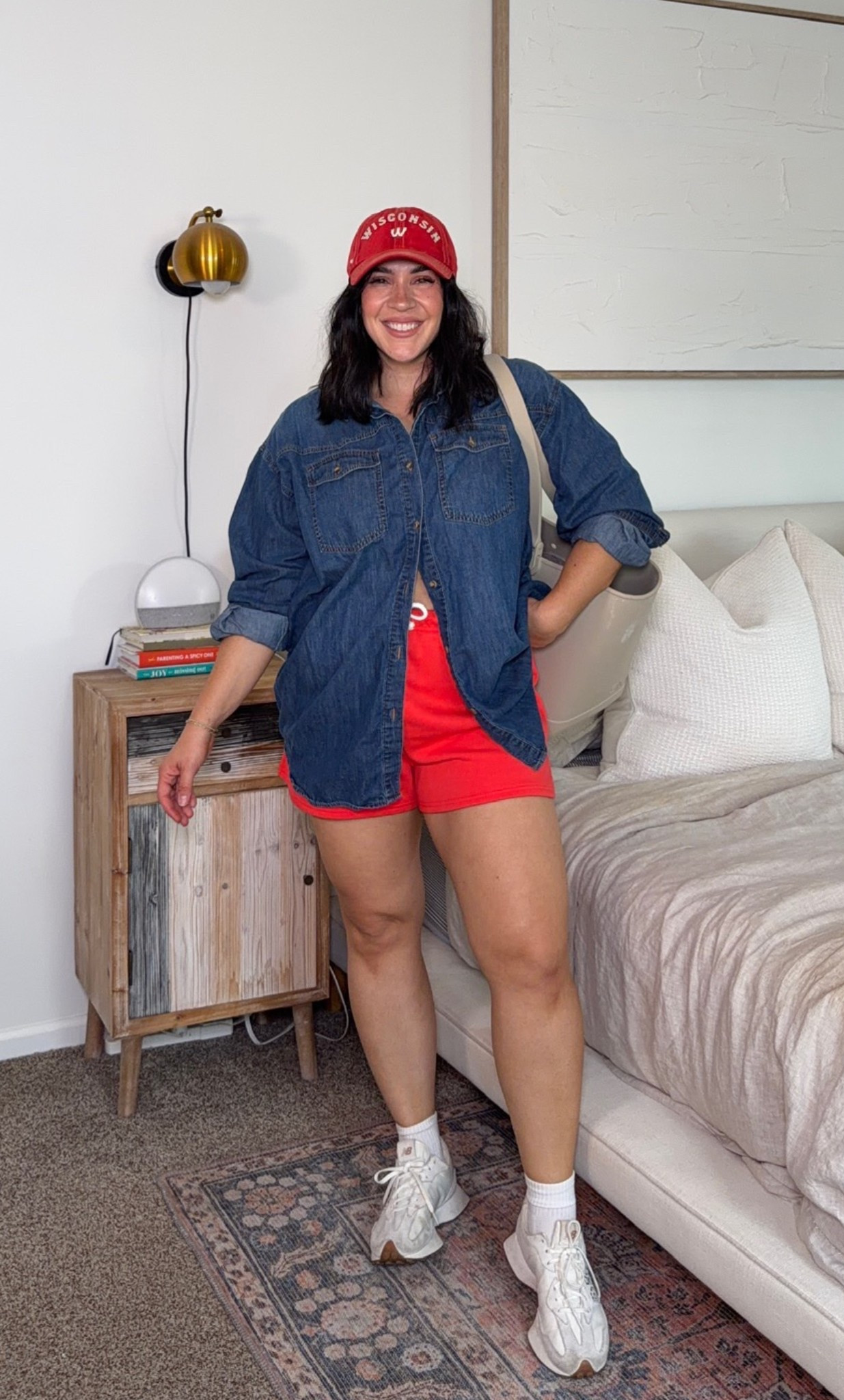 Comfy casual spring sports mom outfit! This denim jacket is a must have in my closet, so versatile and lightweight! 

Size L in all! 

#LTKSeasonal #LTKmomlife #LTKActive