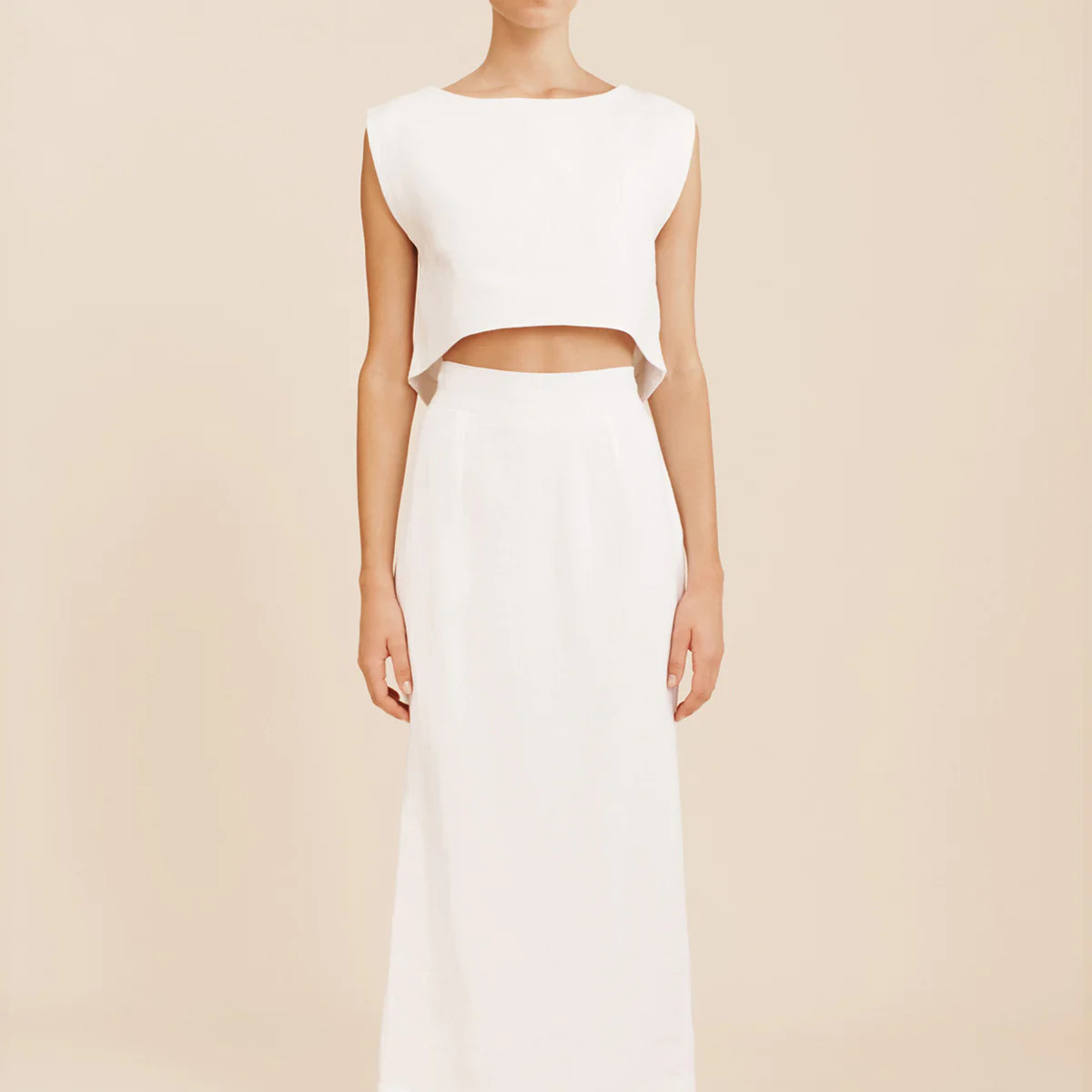 EMMA PENCIL SKIRT - IVORY | POSSE (US)