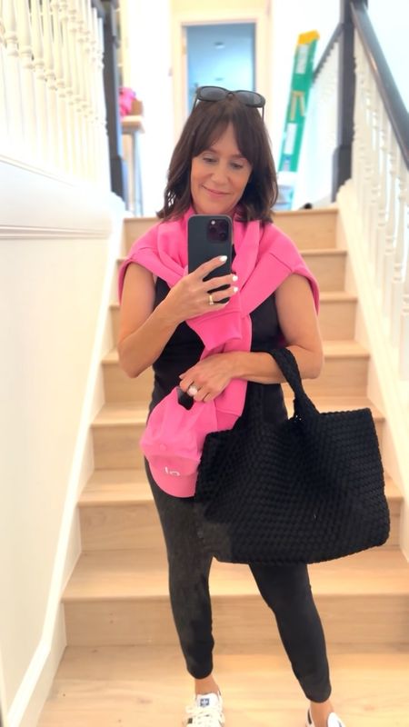 Off to run errands in some of my favorite items from @aloyoga!  Loving this new Paradise Pink color!
 #alo #aloyoga #AloPartner
Paradise Pink Performance Off Duty Cap 
Paradise Pink Accolade Crew Neck Pullover XS
Ribbed Aspire Full Length Tank Medium
7/8 High-Waist Airlift Legging Small 


#LTKfit #LTKstyletip #LTKFind