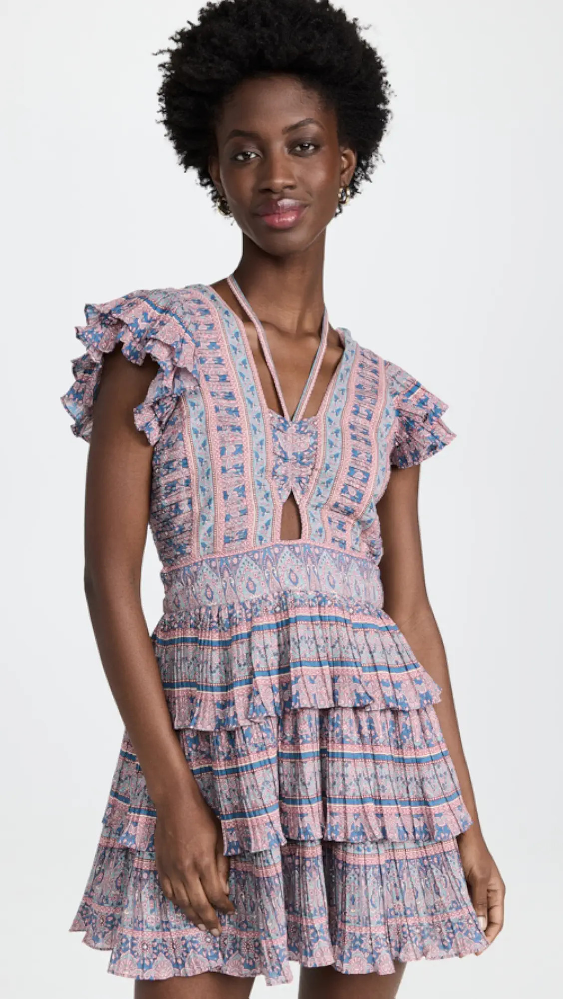 Parker Print Flutter Sleeve Dress | Shopbop