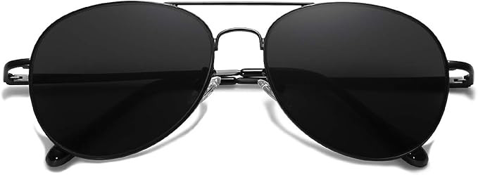 SOJOS Classic Aviator Sunglasses for Women Men Metal Frame Spring Hinges SJ1030 | Amazon (US)