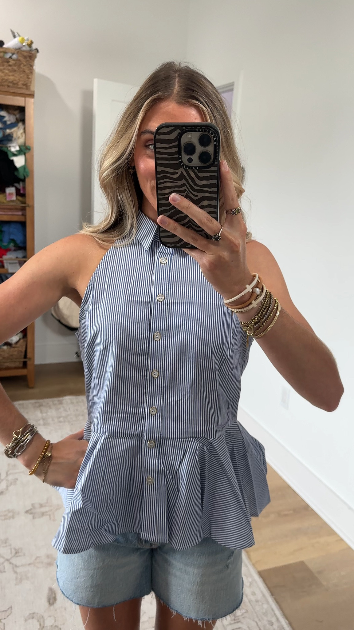 Amazon size small Chevara Women’s Halter Peplum Shirt Sleeveless Button Down Lapel Collar Top

#LTKootd #LTKSaleAlert #LTKdayinmylife