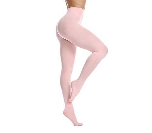 Frola Women's 80 Denier Soft Semi Opaque Solid Color Footed Pantyhose Tights | Amazon (US)