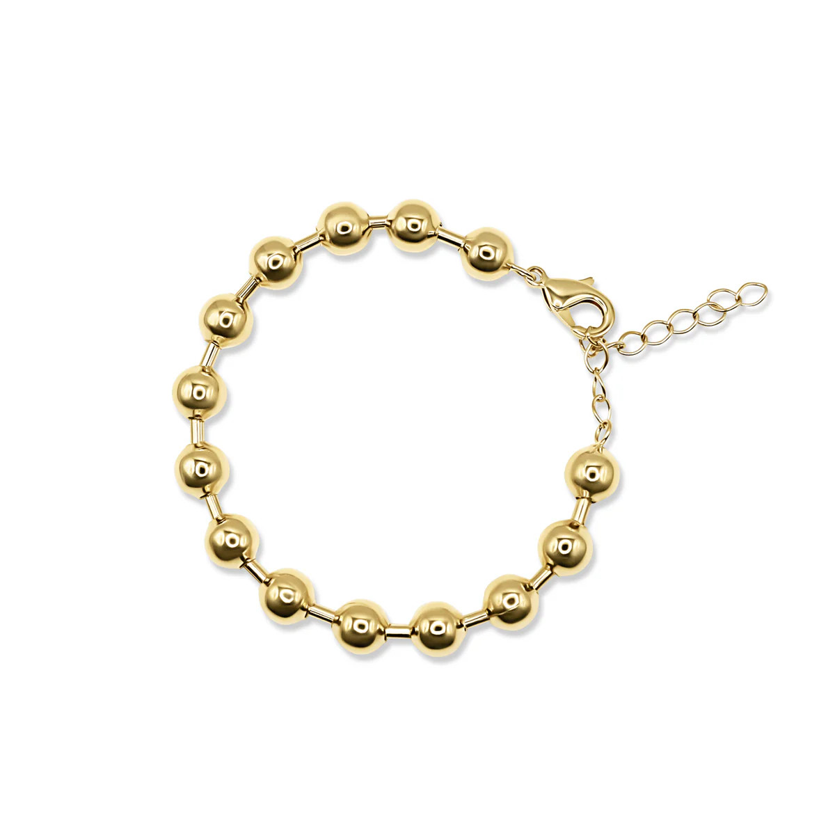 Ada 6mm Gold Ball Chain Bracelet | Bowood Lane | Bowood Lane