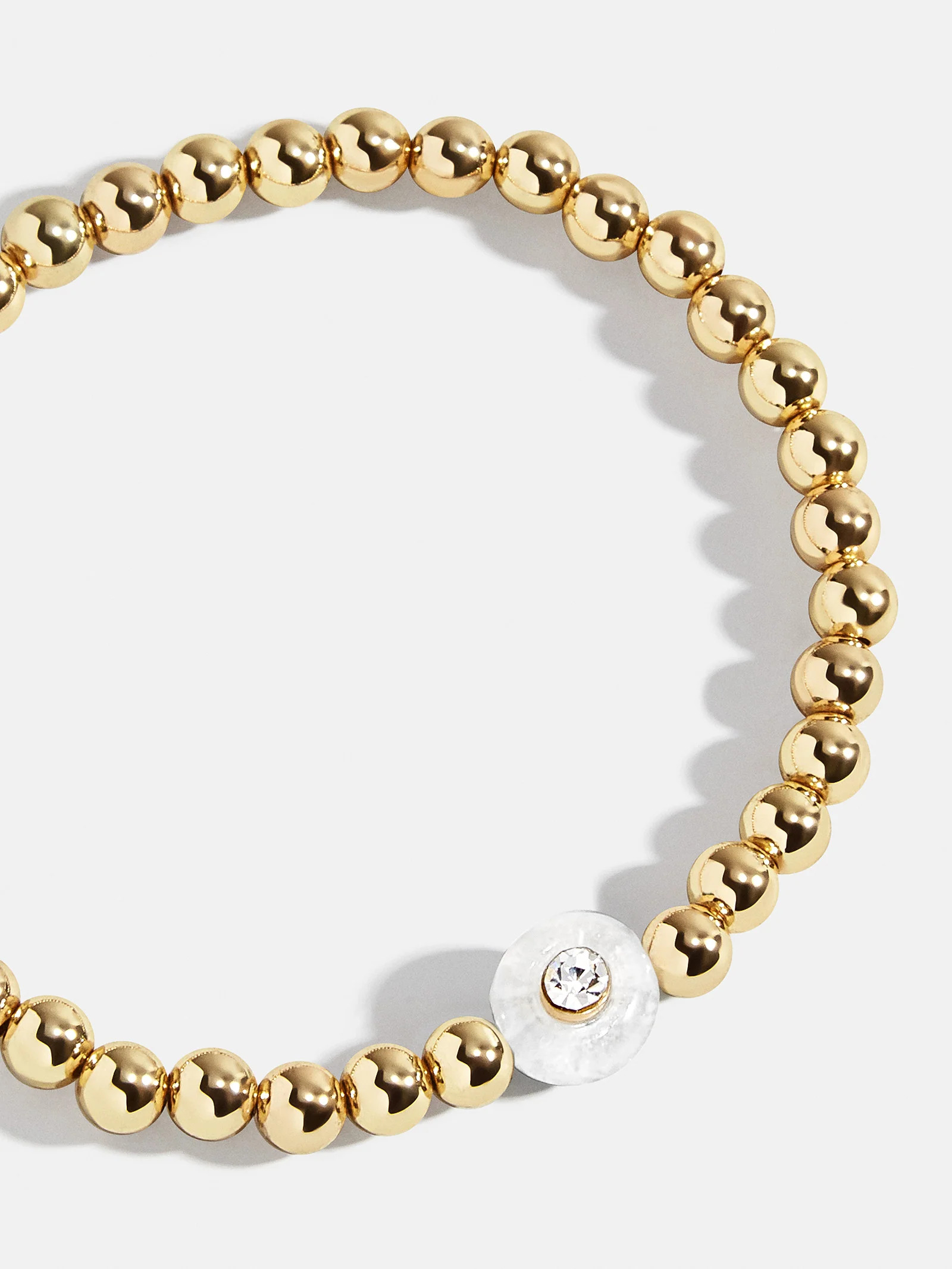 Semi-Precious Birthstone Pisa Bracelet - Crystal | BaubleBar