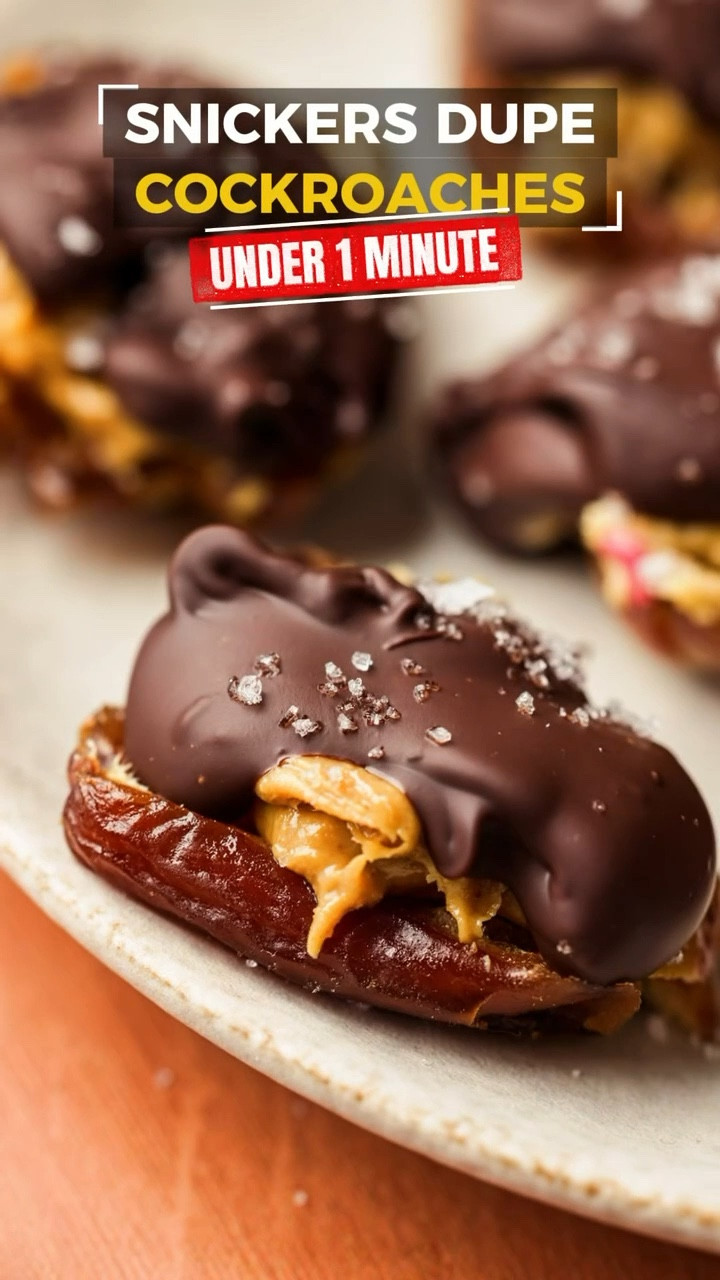 OF COURSE IT’S GOOD 👩🏻‍🍳 UNDER 1 MINUTE | Snickers Dupe Cockroaches 🍫 Full recipe: ofcourseitsgood.com

#LTKfoodie #LTKHome #LTKvlog