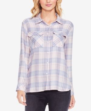 Two By Vince Camuto Plaid Daydream Button-Front Shirt | Macys (US)