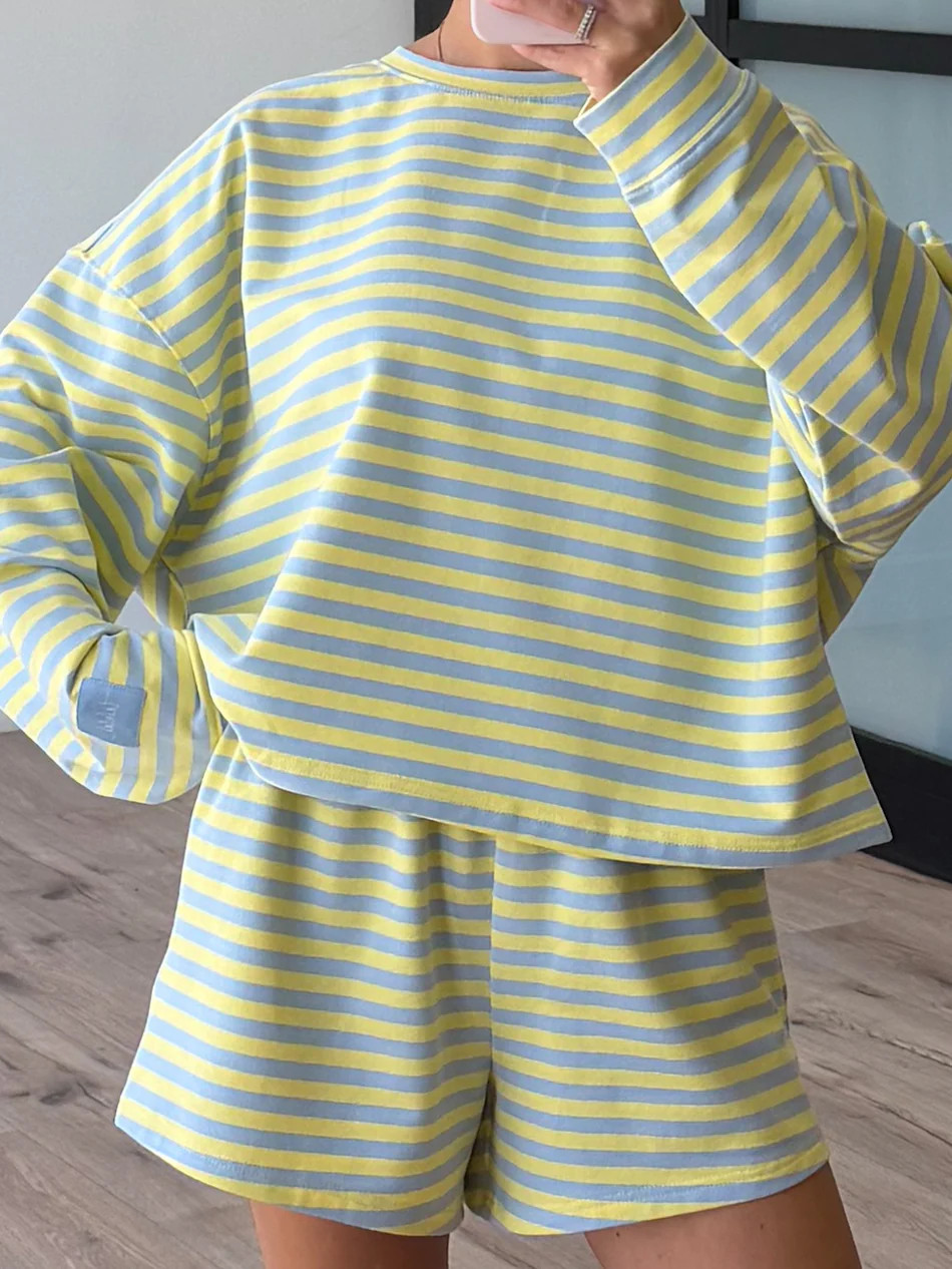 Leisure Lounge Long Sleeve Top | Citrus Sky | Shop Talulah