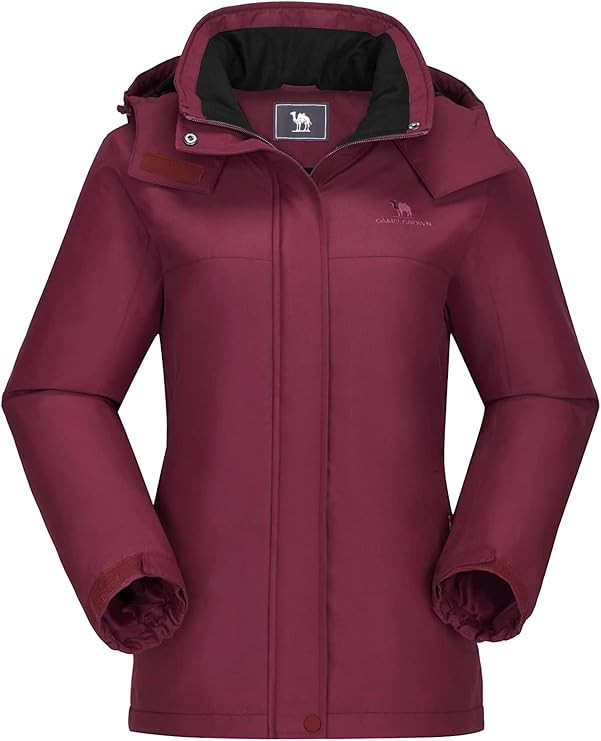 CAMEL CROWN Women's Ski Jacket Winter Snow Coat Warm Fleece Mountain Waterproof Female Jacket Sno... | Amazon (US)