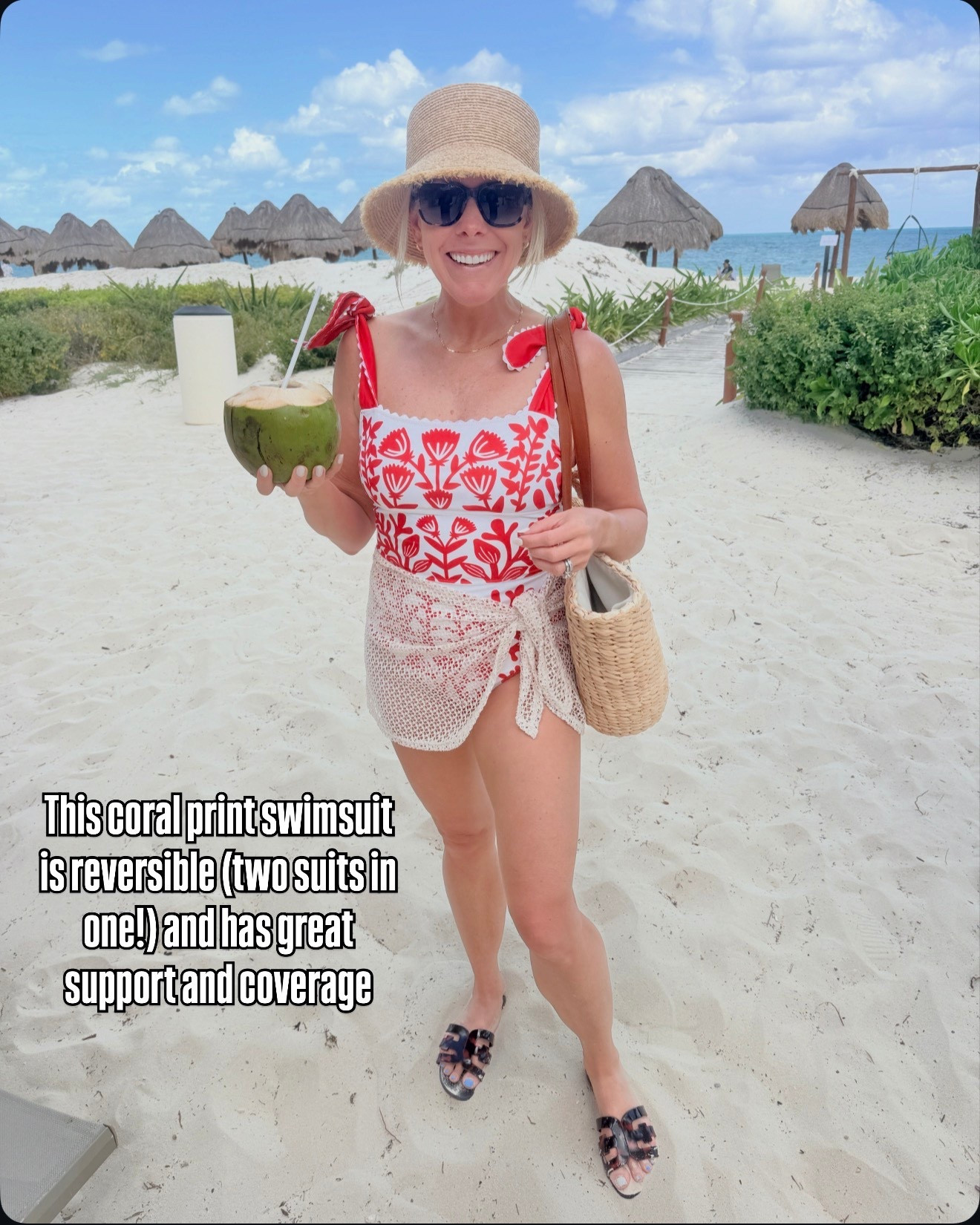 Size small one piece swimsuit and crochet coverup. Bucket hat size small and jelly sandals run true to size. In the 8 


#LTKSwim #LTKTravel #LTKootd