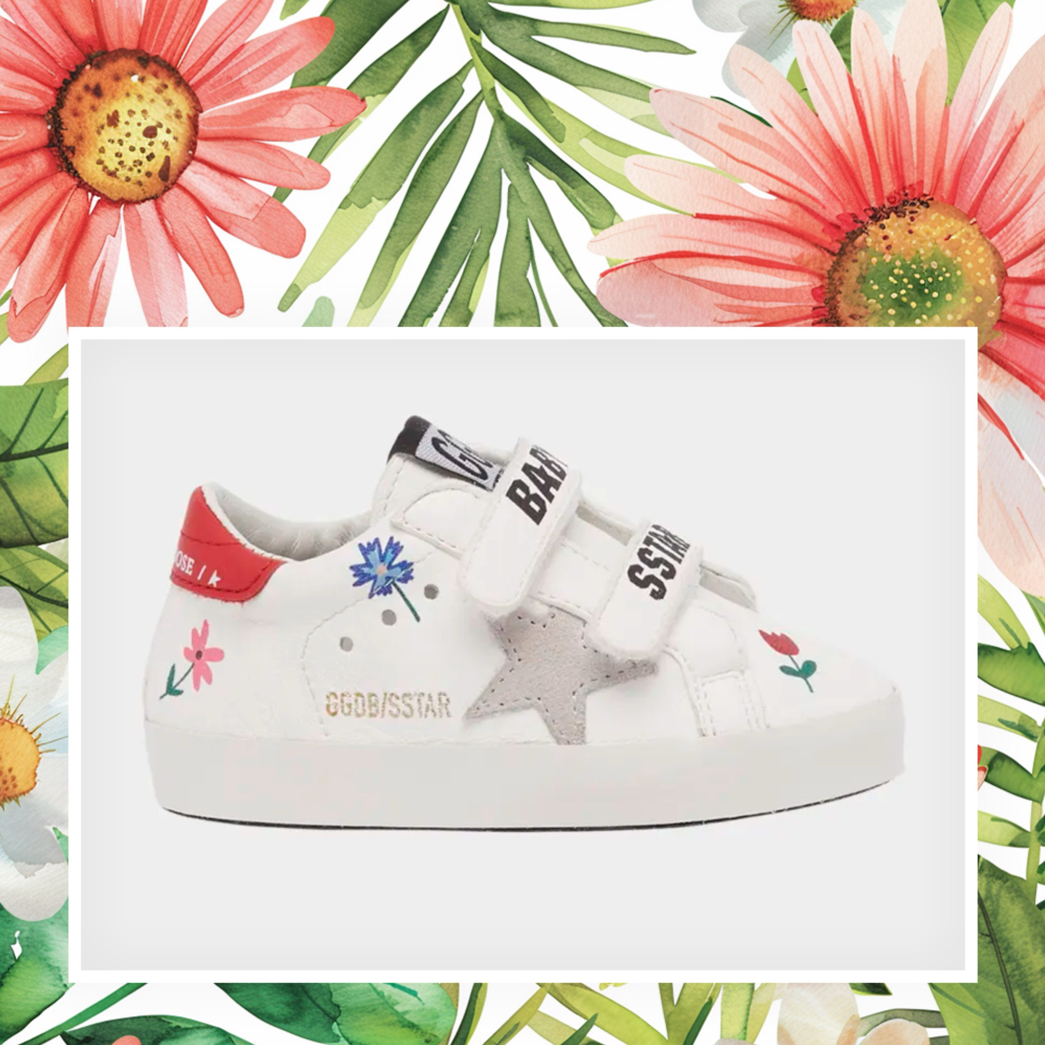 Golden Goose "School" leather sneakers with doodling graphic at the side
Signature star at the side

#LTKStyleTip #LTKBaby #LTKFamily