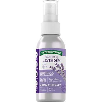 Nature's Truth Lavender Essential Oil Spray | 2.4 fl oz | for Room Aroma Mist, Topical Use, & Yog... | Amazon (US)