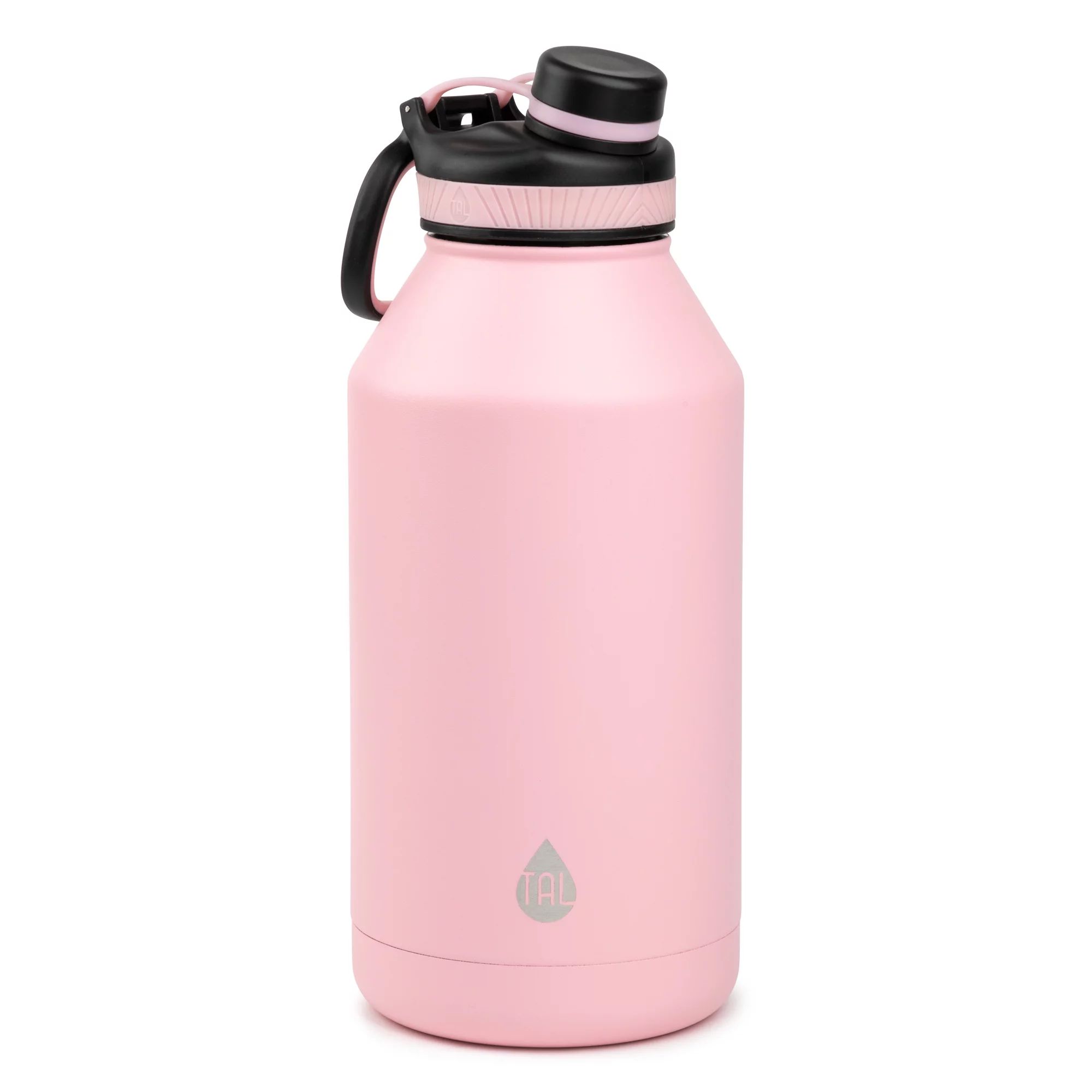 TAL Ranger 64 oz Pink and Black Solid Print Insulated Stainless Steel Water Bottle with Wide Mout... | Walmart (US)