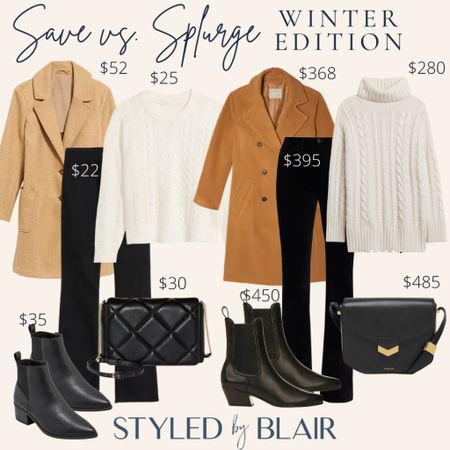 Save vs splurge winter edition - look for less - sweaters and coats 

#LTKSeasonal #LTKsalealert #LTKstyletip