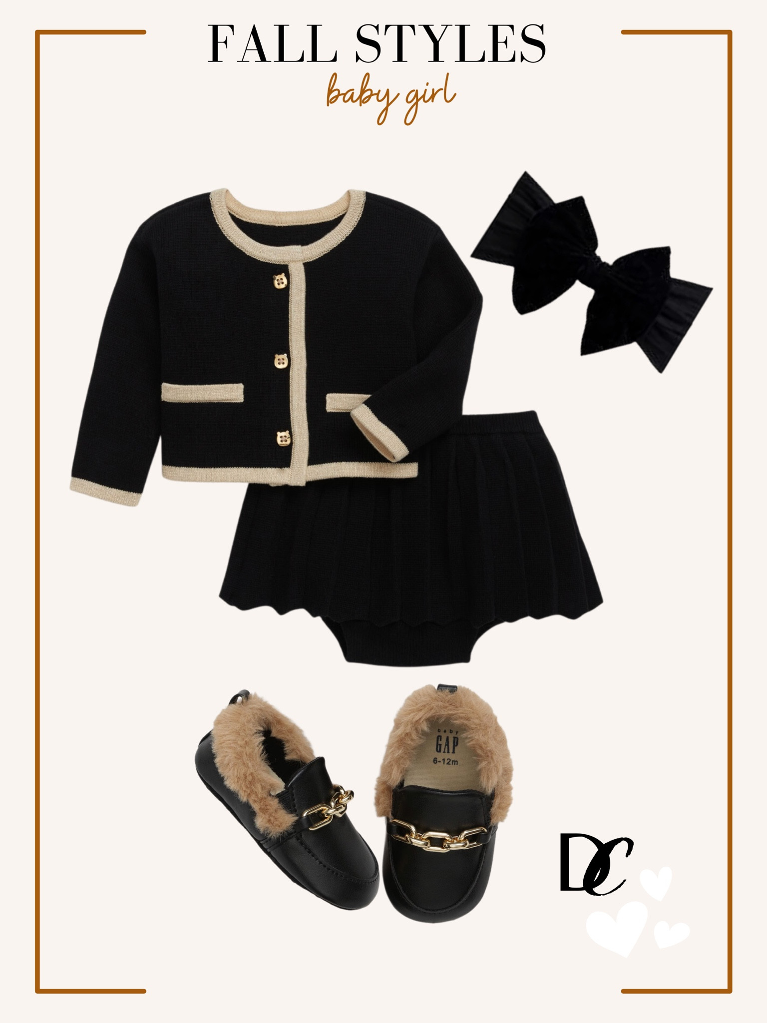 Fall Styles for baby girl 🖤🖤🖤 #babygirl #babygirlstyles #babyoutfit #fallstyles #fall #falloutfit #outfitideas #falltrends

#LTKbaby #LTKstyletip #LTKSeasonal