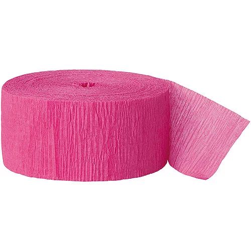 Unique Industries Hot Pink Solid Print Birthday Party Streamers, 1.75"x 81' | Walmart (US)