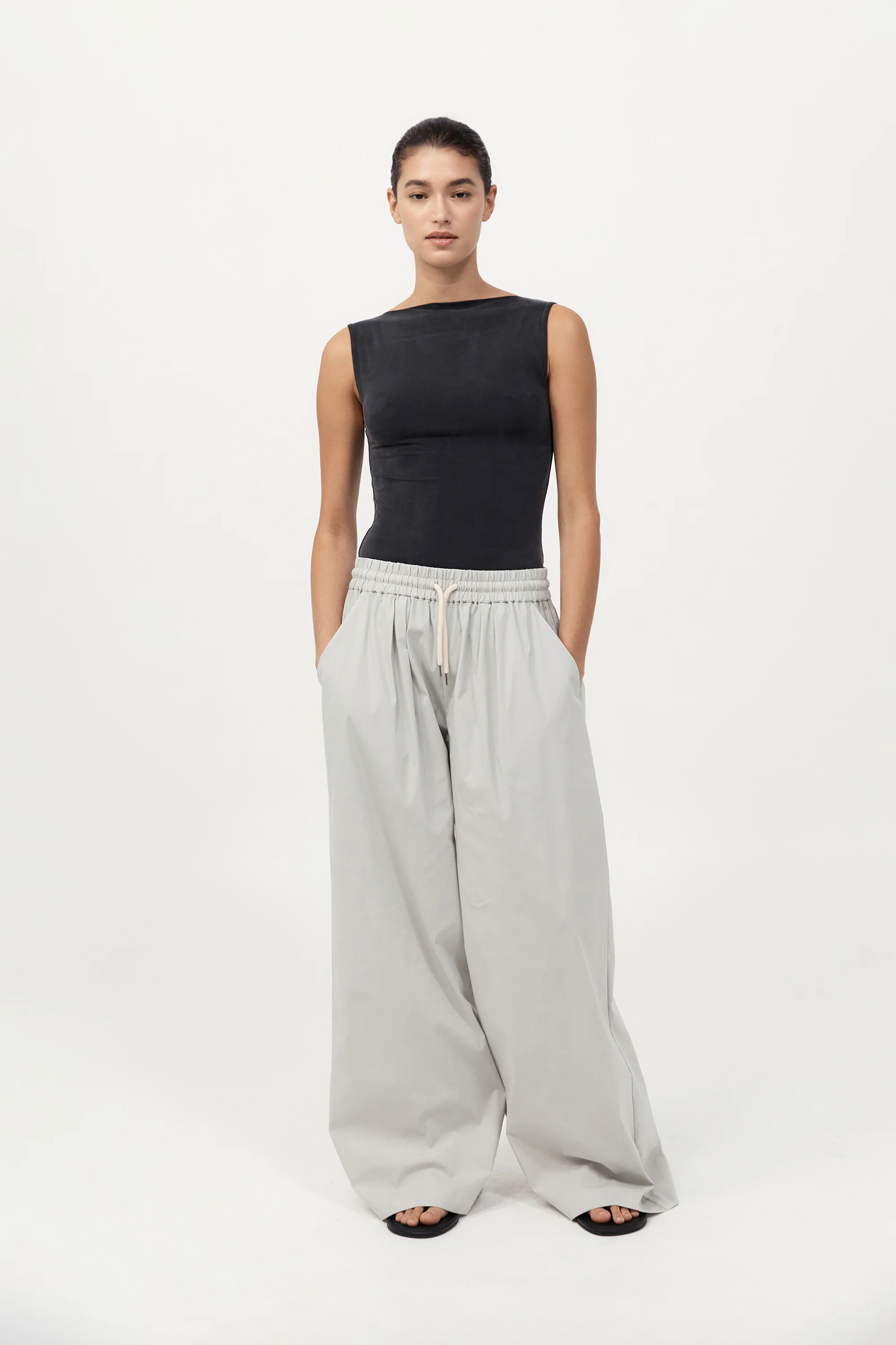 Everyday Drawstring Pants - Silver | St. Agni (US, UK, EU)