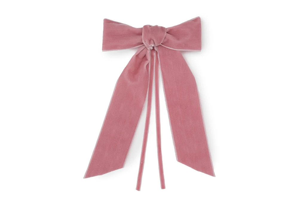 Pink Velvet Napkin Bows, Set of 4 | Over The Moon