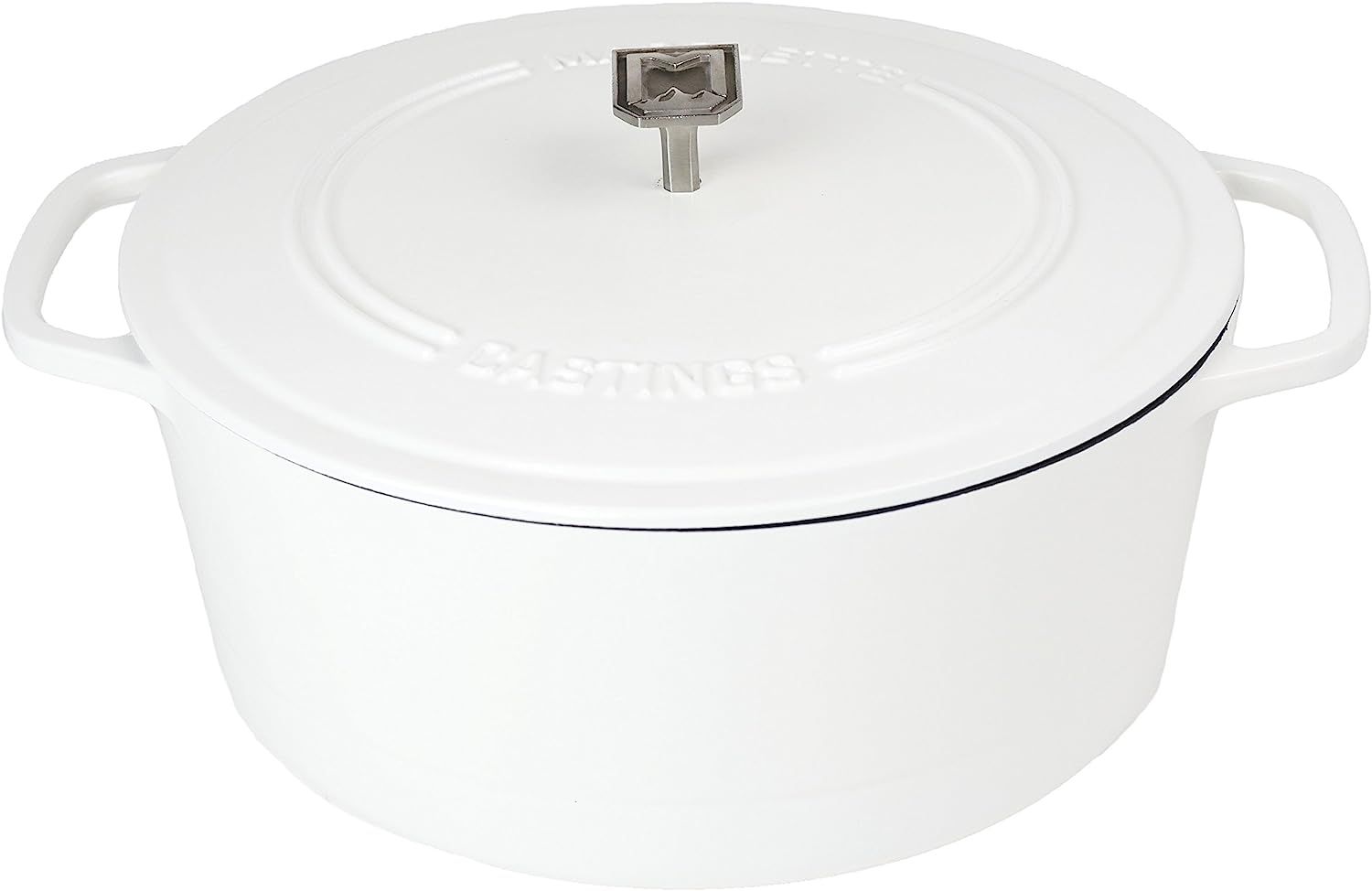 Marquette Castings 4 qt. Cast Iron Dutch Oven (Matte White) | Amazon (US)