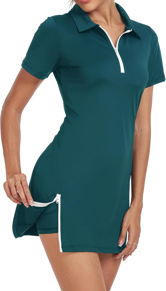 Womens Two Piece Tennis Golf Dress Active Athletic Exercise Sports Wear Dresses for Women with Po... | Amazon (US)