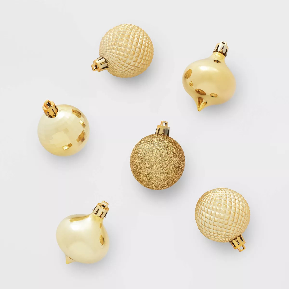 Shatter-Resistant Textured Plastic Christmas Tree Ornament Set 20pc - Wondershop™ | Target