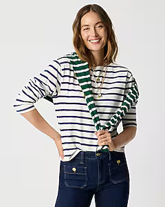 Striped boatneck tee | J.Crew Factory
