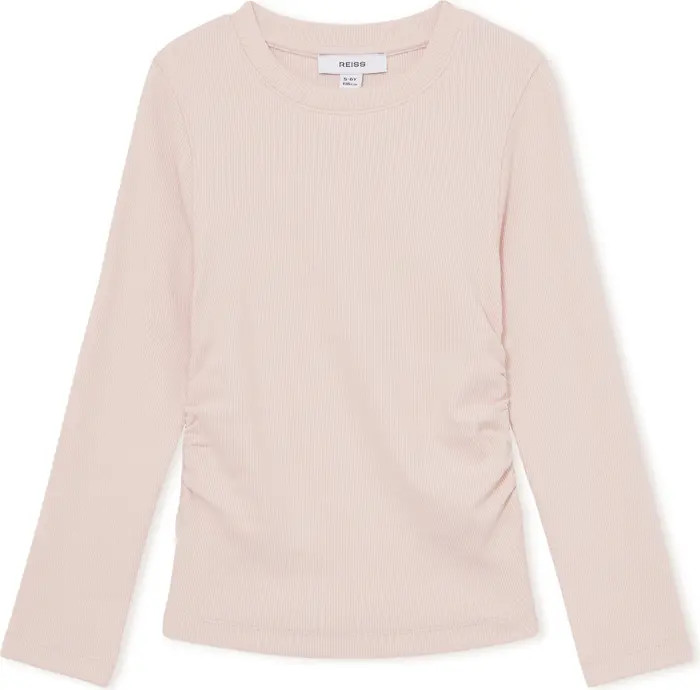 Kids' Trina Sr. Ruched Rib Sweater | Nordstrom