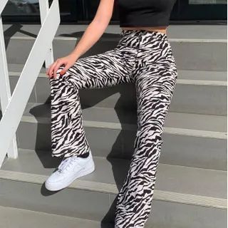 Puffie - Zebra Print Flared Pants | YesStyle | YesStyle Global