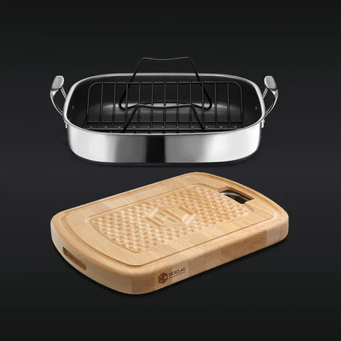 HexClad Hybrid Roasting and Cutting Board Set | Hexclad UK