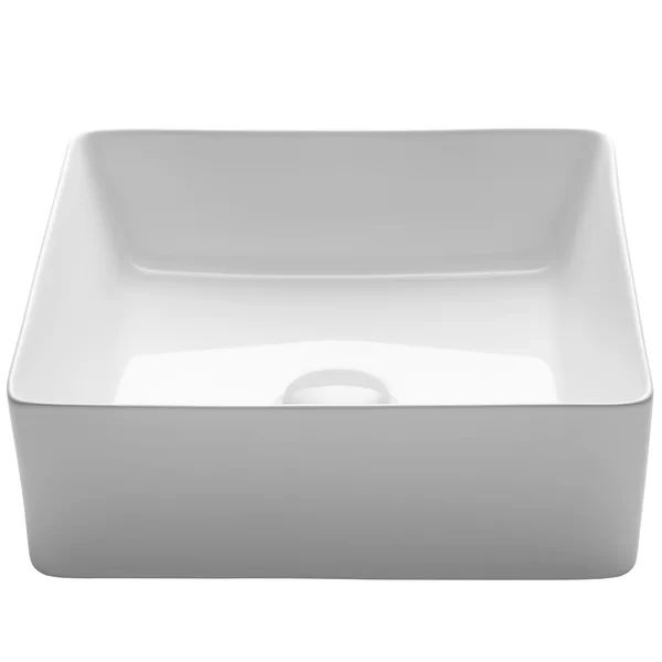 KCV-202GWH Thin ceramics Square Vessel Bathroom Sink | Wayfair North America