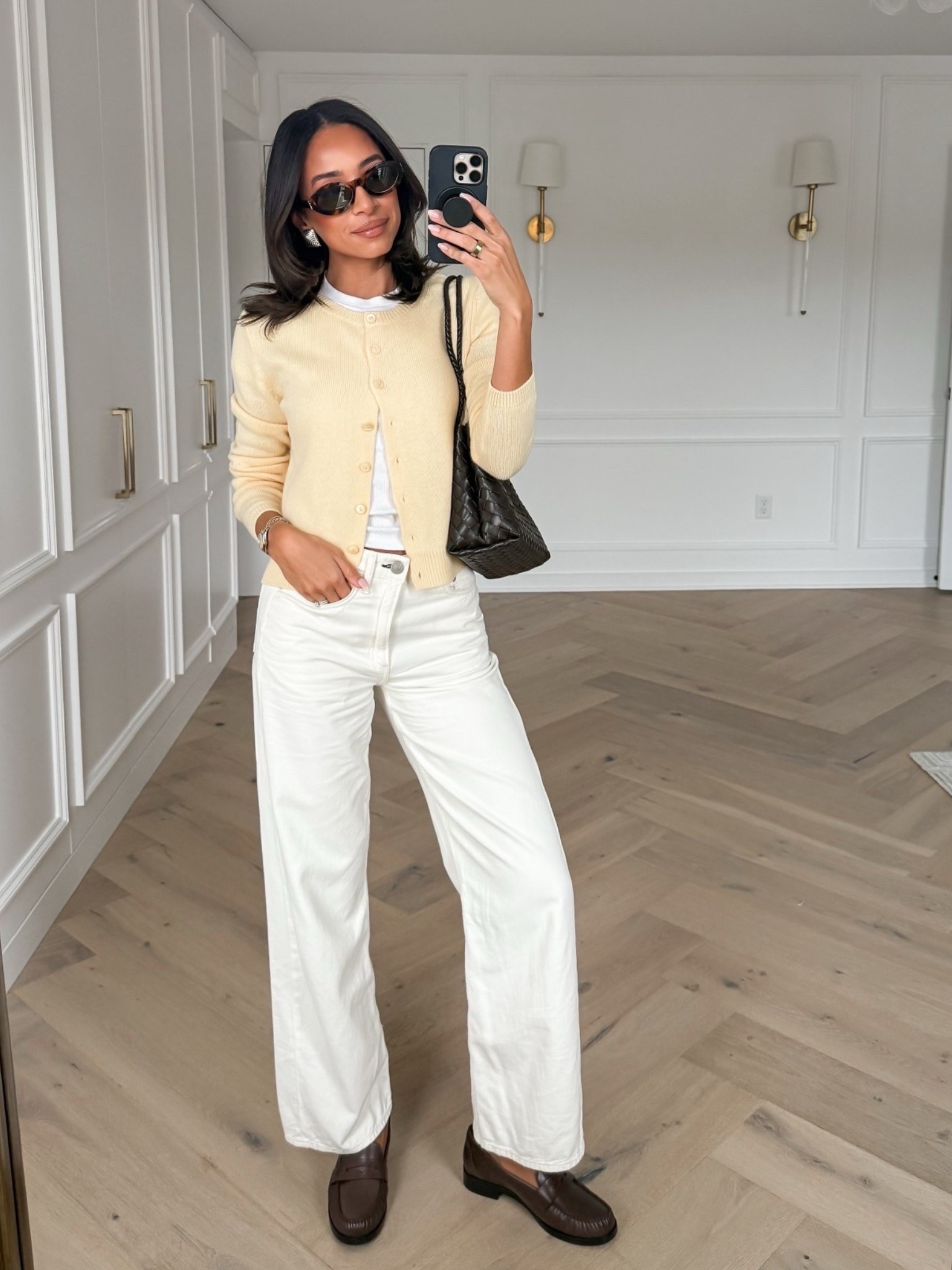 Use code NENA20 for 20% OFF $100 order from Anthropologie! Wearing size xs tee, size small cardigan (this exact color is OOS at Anthro but available in other colors!) and size 25 jeans 

Spring outfit 
Spring fashion 
Casual outfit 
Ecru jeans 
Anthro sale
Anthro code

#LTKSeasonal #LTKSaleAlert