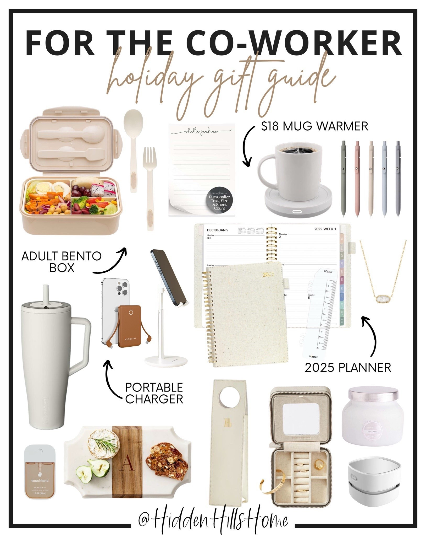 Gift guide for the coworker! Holiday gift ideas for your co worker! Christmas gifts for friends! Cute gift ideas for coworkers #giftguide


#LTKGiftGuide #LTKSaleAlert #LTKHoliday
