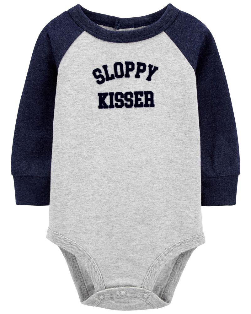 Sloppy Kisser Raglan Bodysuit | Carter's