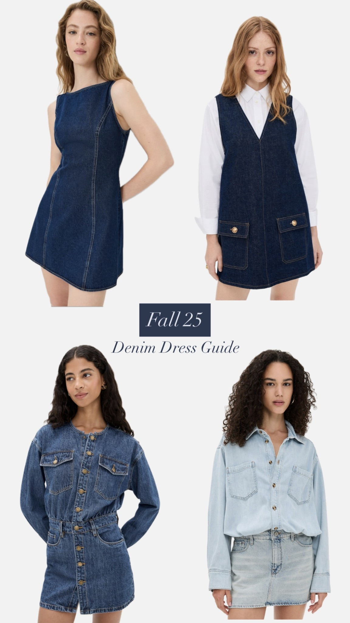Fall 25 denim dress selects — daily edit cover from Found by Em