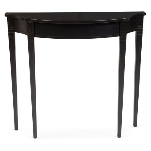 Abigail Demilune Console, Black | One Kings Lane