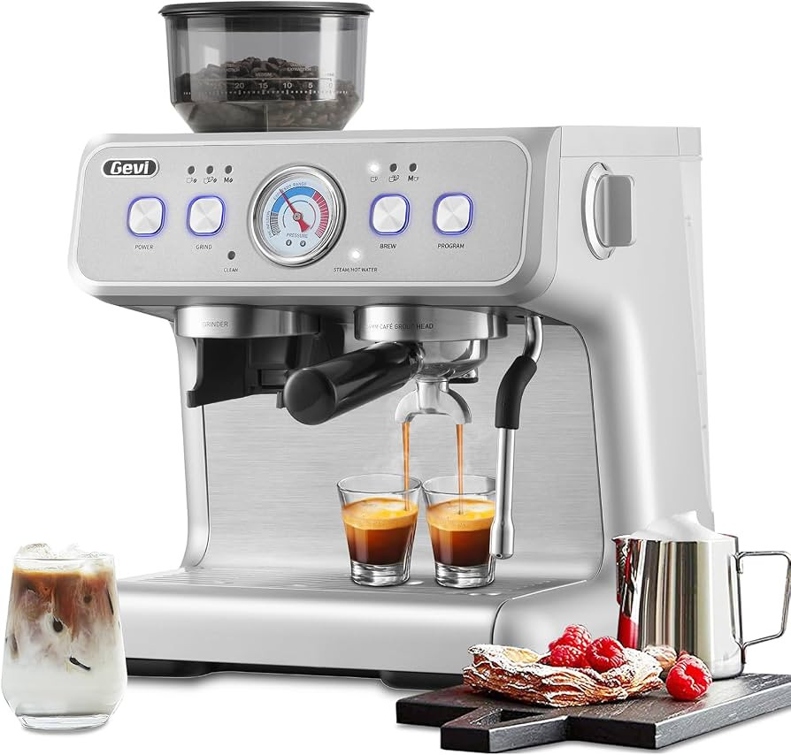 Gevi Espresso Machine & Coffee Maker - 20Bar Semi Automatic Espresso Machine With Grinder & Steam... | Amazon (US)