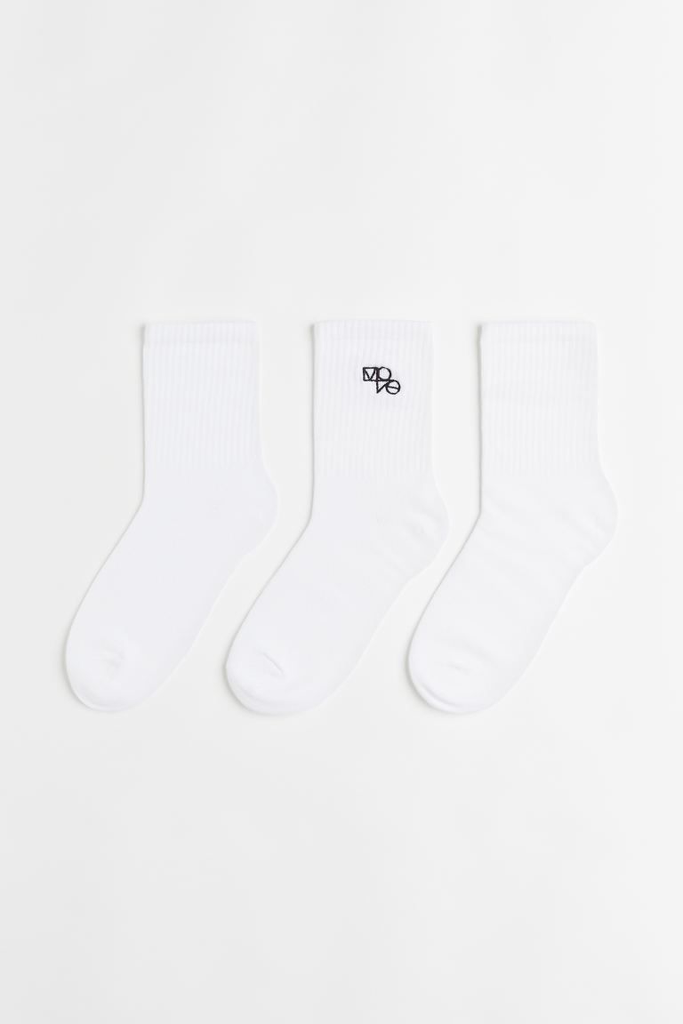3-pack Sports Socks | H&M (US + CA)