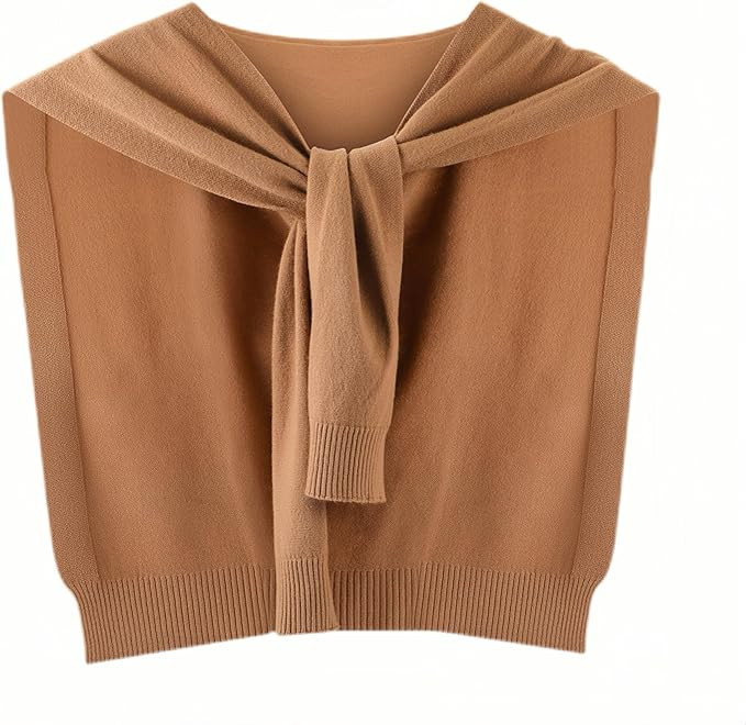 Geyoga Sweater Shawl Wraps for Women Sweater Knitted Knotted Shawls Casual Scarf Cape Shoulder To... | Amazon (US)