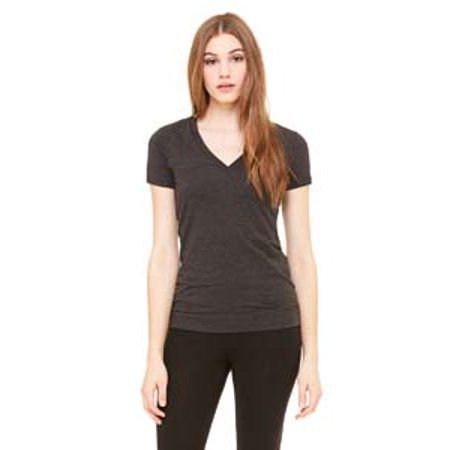 Bella + Canvas Ladies' Jersey Short-Sleeve Deep V-Neck T-Shirt | Walmart (US)