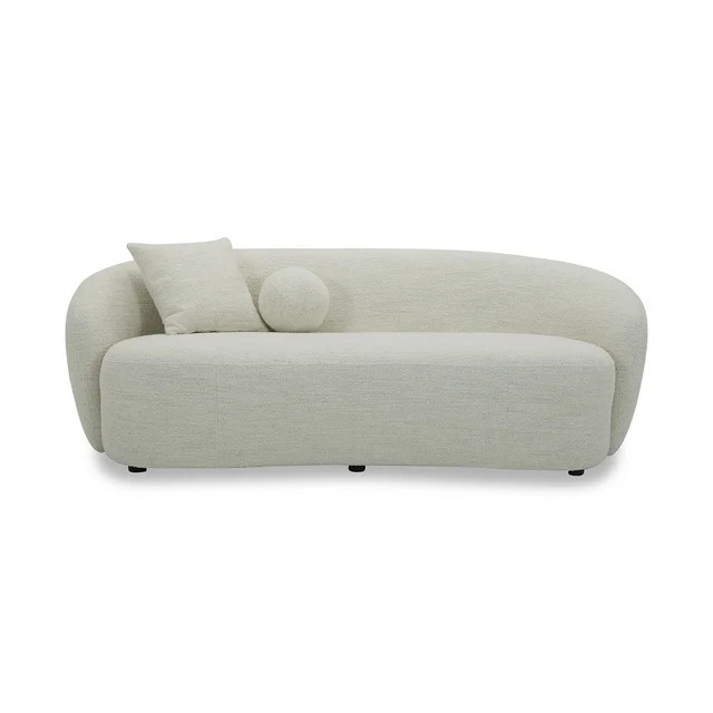 Better Homes & Gardens Juliet Curved Sofa, Ivory - Walmart.com | Walmart (US)