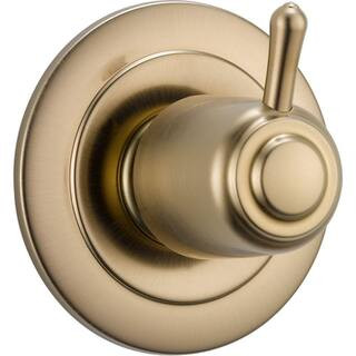 Delta Gold Single-Handle 3-Setting Diverter Valve Trim Kit in Champagne Bronze (Valve Not Include... | The Home Depot