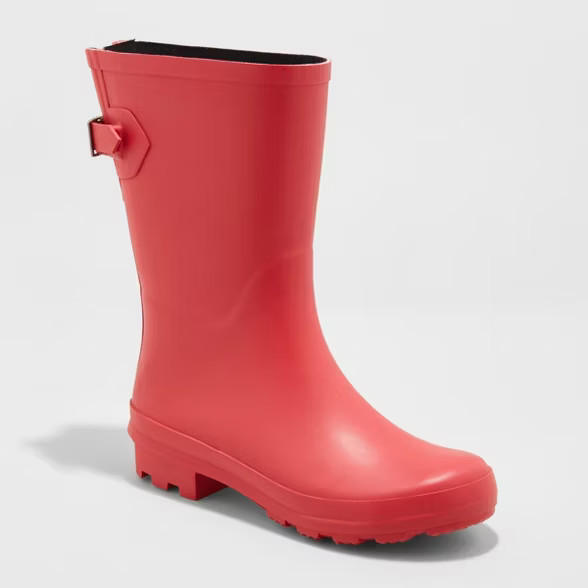 Women's Vicki Mid Calf Rubber Rain Boots - A New Day™ | Target