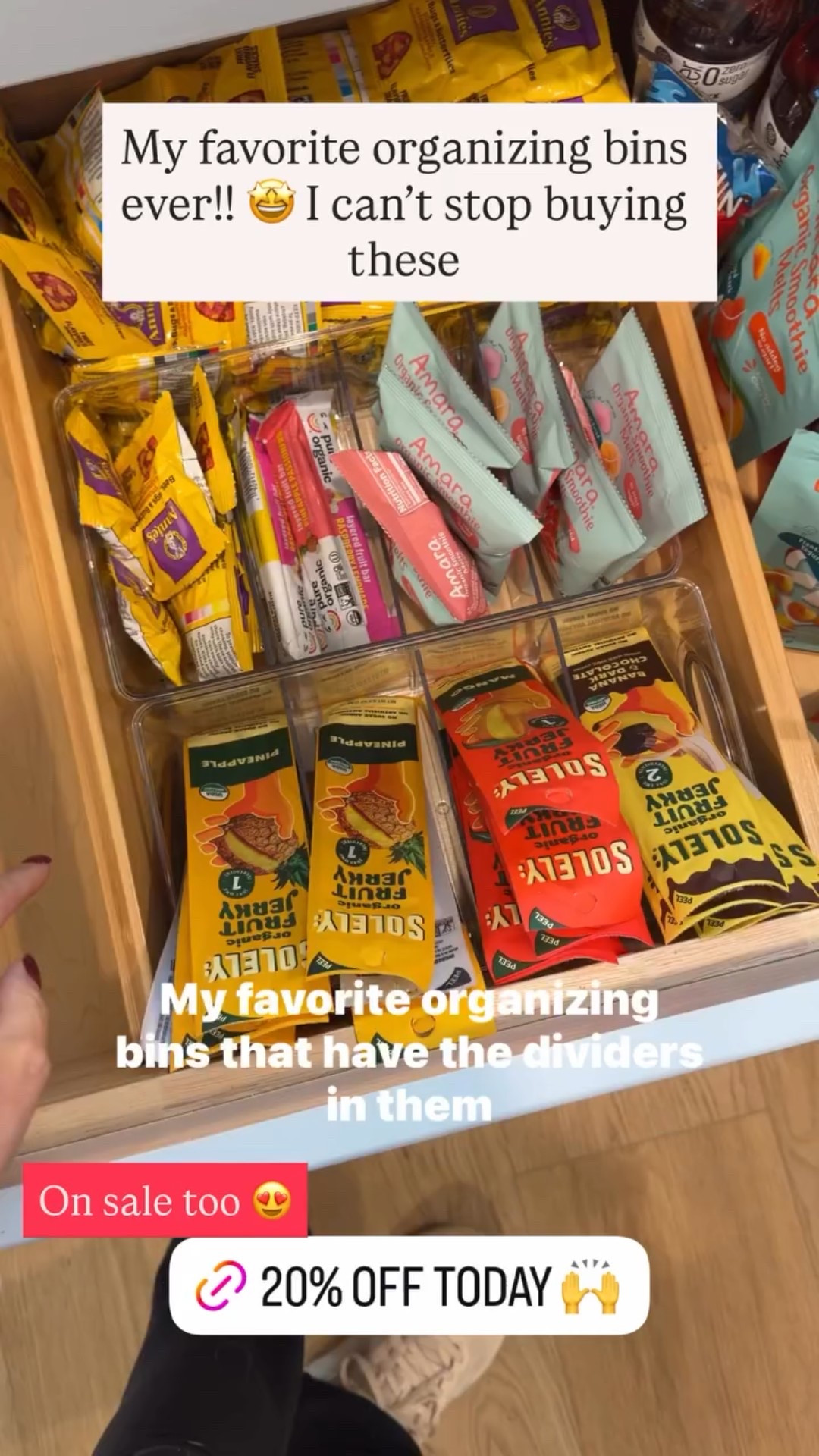 My favorite organizing bins ever!! 🤩 I can’t stop buying these On sale too 😍