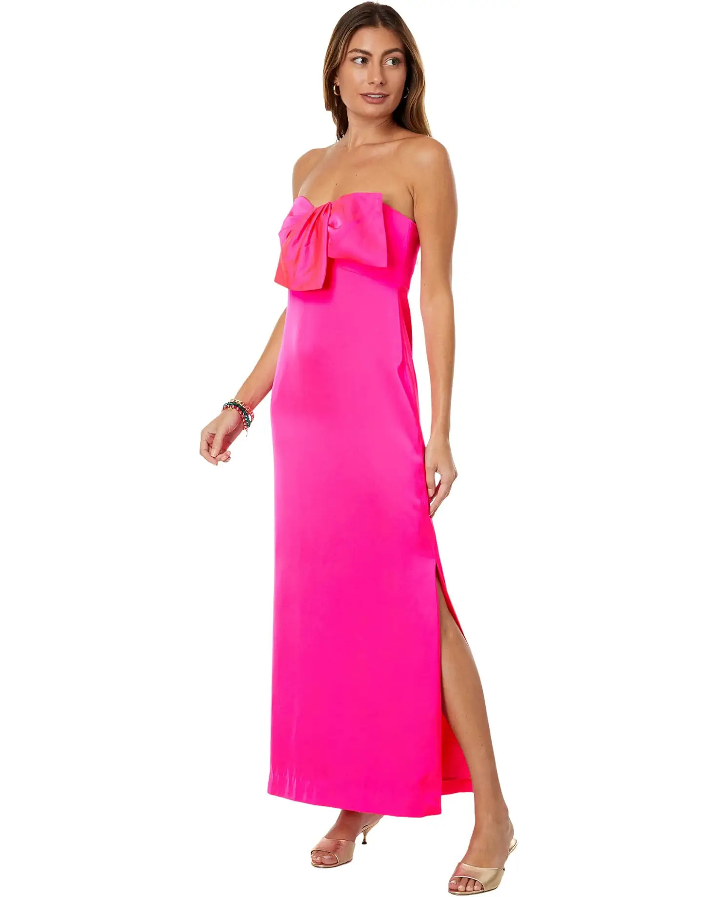 Carlynn Satin Maxi Bow Dress | Zappos
