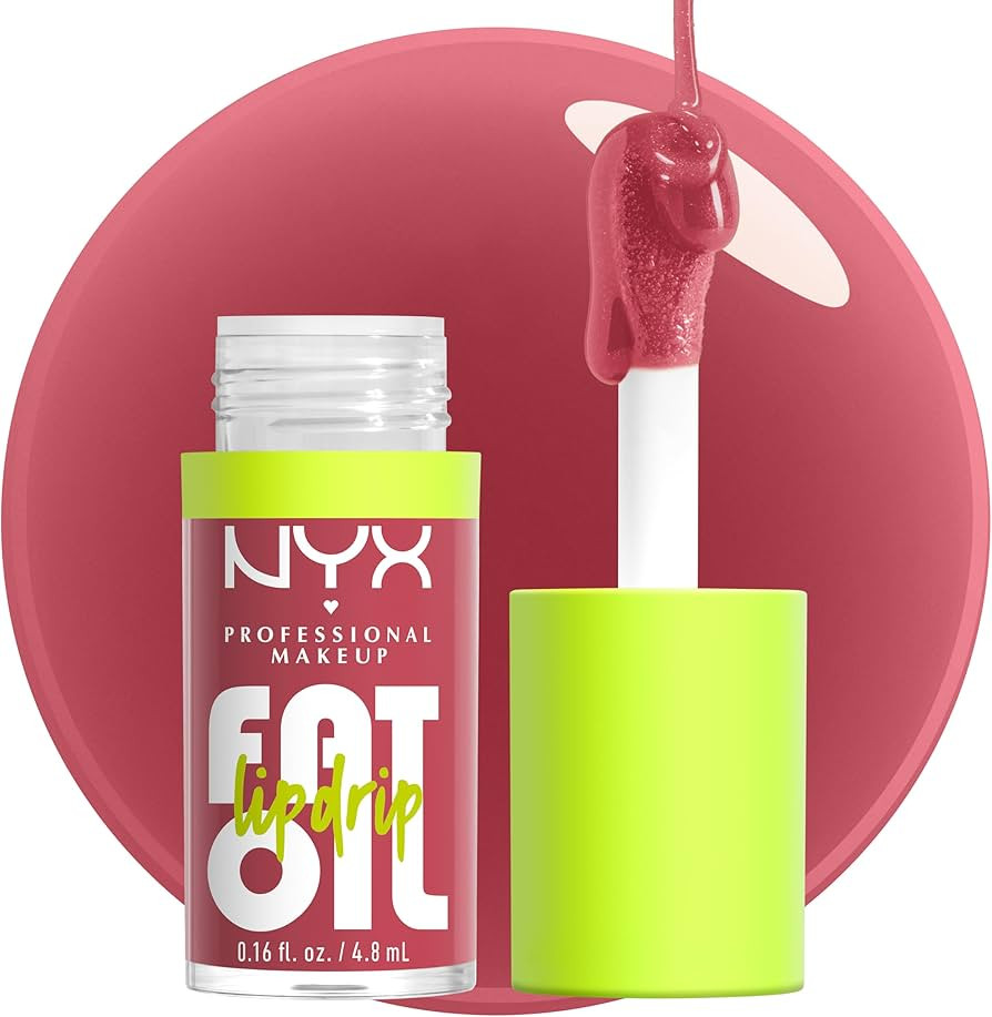NYX PROFESSIONAL MAKEUP Fat Oil Lip Drip, Moisturizing, Shiny and Vegan Tinted Lip Gloss - Chilli... | Amazon (US)
