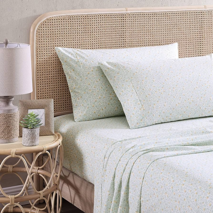 Tommy Bahama - Queen Size Sheet Set, 100% Cotton Percale Bedding with a Crisp & Cool Feel, Bed Sh... | Amazon (US)
